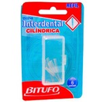 Ficha técnica e caractérísticas do produto Refil para Escova Dental Bitufo Cilíndrico 6 Unidades