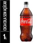 Ficha técnica e caractérísticas do produto Refrigerante Coca-Cola Sem Açúcar 1L REFRIG COCA S/ ACUC 1L-PET COLA