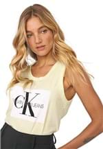 Ficha técnica e caractérísticas do produto Regata Calvin Klein Jeans Lettering Amarela