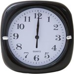 Ficha técnica e caractérísticas do produto Relógio 17cm Redondo Cazza Preto