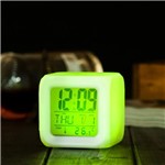 Ficha técnica e caractérísticas do produto Relógio Cubo com LED 7 Cores - Yaay