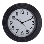 Ficha técnica e caractérísticas do produto Relógio de Parede Preto 31CM