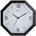 Ficha técnica e caractérísticas do produto Relógio de Parede Tradicional Analógico Herweg Preto 6662-34