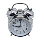 Ficha técnica e caractérísticas do produto Relógio Despertador Prata Inox com Luz - Ds