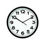 Ficha técnica e caractérísticas do produto Relógio Parede Redondo 20cm Preto Yangzi
