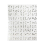 Ficha técnica e caractérísticas do produto Cynthia New Flor de prata SaiDeng 108pcs 3D Art Nail Stickers decalques Stamping Ferramentas DIY Decoração