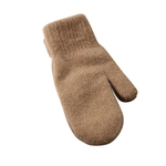 Ficha técnica e caractérísticas do produto Mulheres Homens Inverno Mittens tricô Quente simples cor sólida Luvas Casal gloves