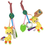 Ficha técnica e caractérísticas do produto REM Multifuncional Baby Stroller suspensão Anel Rattle Teether Música bebê Toy Dolls Berço Assento Children's