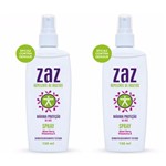 Ficha técnica e caractérísticas do produto Repelente de Insetos Zaz Spray 130ml - Kit com 2 Unidades - Zaz Repelente de Insetos