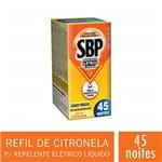 Ficha técnica e caractérísticas do produto Repelente Elétrico Liquido 45 Noites Refil Citronela, Sbp