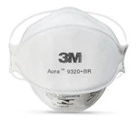 Ficha técnica e caractérísticas do produto Respirador Desc. 3M Aura 9320 + Br PFF2 N95