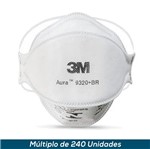 Ficha técnica e caractérísticas do produto Respirador 3M AURA 9320+ BR PFF2