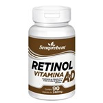 Ficha técnica e caractérísticas do produto Retinol Vitamina a + D – Semprebom - 90 Cap. de 240 Mg