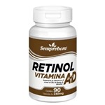 Ficha técnica e caractérísticas do produto Retinol Vitamina a + D Semprebom 90 Cap. de 240 Mg.