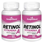 Ficha técnica e caractérísticas do produto Retinol Vitamina a – Semprebom – 180 Cap. de 240 Mg. - Sem Sabor - 180 Cápsulas