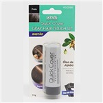 Ficha técnica e caractérísticas do produto Retoque Capilar Kiss New York Gray Hair Touch Up Bastão Preto 7g
