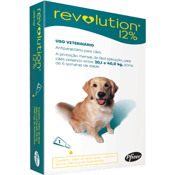 Ficha técnica e caractérísticas do produto Revolution Cães de 20 a 40kg - 1 Unidade