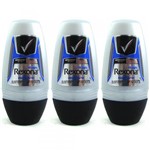 Ficha técnica e caractérísticas do produto Rexona Active Desodorante Rollon Masculino 50ml (Kit C/03)