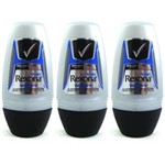 Ficha técnica e caractérísticas do produto Rexona Active Desodorante Rollon Masculino 50ml - Kit com 03