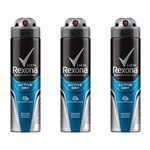 Ficha técnica e caractérísticas do produto Rexona Active Dry Desodorante Aerosol Masculino 90g (Kit C/03)