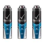 Ficha técnica e caractérísticas do produto Rexona Active Dry Desodorante Aerosol Masculino 90g - Kit com 03