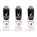 Ficha técnica e caractérísticas do produto Rexona Antibacterial + Invisible Desodorante Aerosol Masculino 150ml - Kit com 03