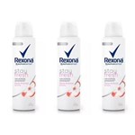 Ficha técnica e caractérísticas do produto Rexona Flor & Lichia Desodorante Aerosol Feminino 90g - Kit com 03