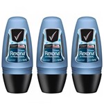 Ficha técnica e caractérísticas do produto Rexona Men Extra Cool Desodorante Rollon Masculino 50ml (Kit C/03)