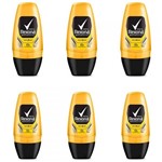 Ficha técnica e caractérísticas do produto Rexona Men V8 Desodorante Rollon Masculino 50ml (Kit C/06)