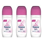 Ficha técnica e caractérísticas do produto Rexona Powder Desodorante Rollon Feminino 30ml - Kit com 03