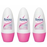 Rexona Powder Desodorante Rollon Feminino 50ml (kit C/03)