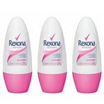 Ficha técnica e caractérísticas do produto Rexona Powder Desodorante Rollon Feminino 50ml (kit C/03)