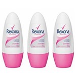 Ficha técnica e caractérísticas do produto Rexona Powder Desodorante Rollon Feminino 50ml - Kit com 03
