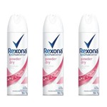 Ficha técnica e caractérísticas do produto Rexona Powder Dry Desodorante Aerosol Feminino 90g (kit C/03)