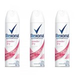 Ficha técnica e caractérísticas do produto Rexona Powder Dry Desodorante Aerosol Feminino 90g (Kit C/03)