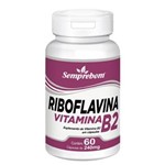 Ficha técnica e caractérísticas do produto Riboflavina Vitamina B2 – Semprebom – 60 Cap. de 240 Mg. - Sem Sabor - 60 Cápsulas