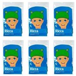 Ficha técnica e caractérísticas do produto Ricca 3412 Touca de Banho Kids 3d (Kit C/06)