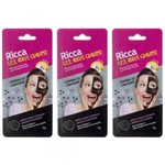 Ficha técnica e caractérísticas do produto Ricca 3747 Adeus Cravos Máscara Facial Preta (Kit C/03)
