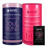 Richée Nano Botox+Suol Blonde+Brinde Black Mask Facial 2x 1L - Richée Professional