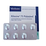 Ficha técnica e caractérísticas do produto Rilexine 75mg - 7 Comprimidos - Cartela Avulsa + Bula - Virbac