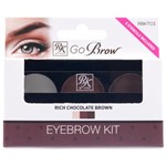 Ficha técnica e caractérísticas do produto RK Kiss New York Go Brow Eyebrow Kit - Rich Chocolate Brown