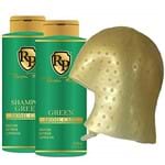 Robson Peluquero - Kit Matizador Green Shampoo + Máscara 300ml + Touca