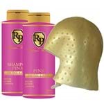 Robson Peluquero - Kit Matizador Pink Shampoo + Máscara 300ml + Touca