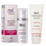 Roc Pro Define Concentrado 50Ml + Gel de Limpeza Facial Roc Purif-Ac 80G