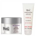 Roc Pro Renove Creme 50Ml + Gel de Limpeza Facial Roc Purif-Ac 80G