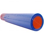 Ficha técnica e caractérísticas do produto Rolo de Pilates Liveup 90x15cm Azul com Alaranjado