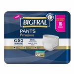 Ficha técnica e caractérísticas do produto Roupa Íntima Bigfral Pants Premium G/XG 16 unidades