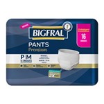 Ficha técnica e caractérísticas do produto Roupa Íntima Bigfral Pants Premium Tamanho P/M - 16 Unidades