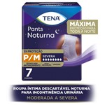Ficha técnica e caractérísticas do produto Roupa para Incontinência Tena Pants Noturn Tamanho P/M com 7 Unidades