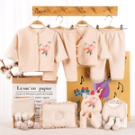 Ficha técnica e caractérísticas do produto OEM Infantil Algodão colorido bonito terno bebê Printing Gift Set Bebê Supplies